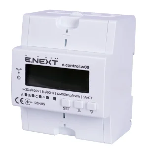 Лічильник трифазний e.control.w09 5А/СТ електронний клас 1.0 (некомерц.) RS485