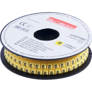 Маркер кабельний e.marker.stand.3.6.9, 3-6 кв.мм, "9", 350 шт