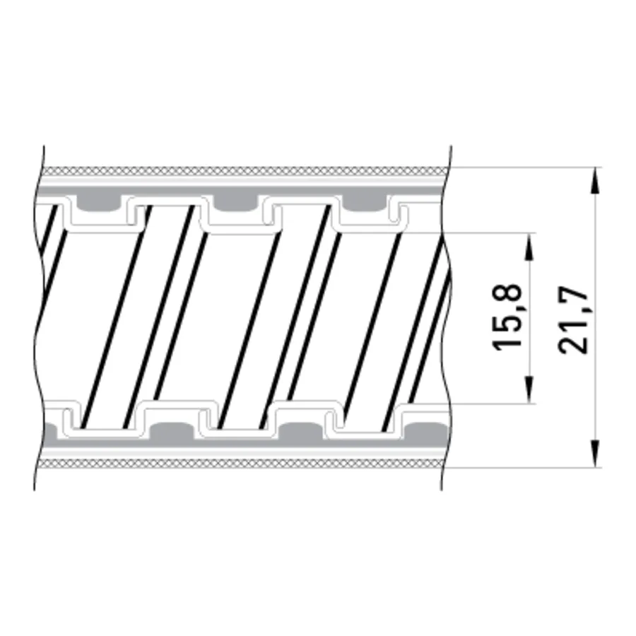 Металорукав e.met.sleeve.stand.proof.braid.15 ізольований, в металевій оплітці (50м)