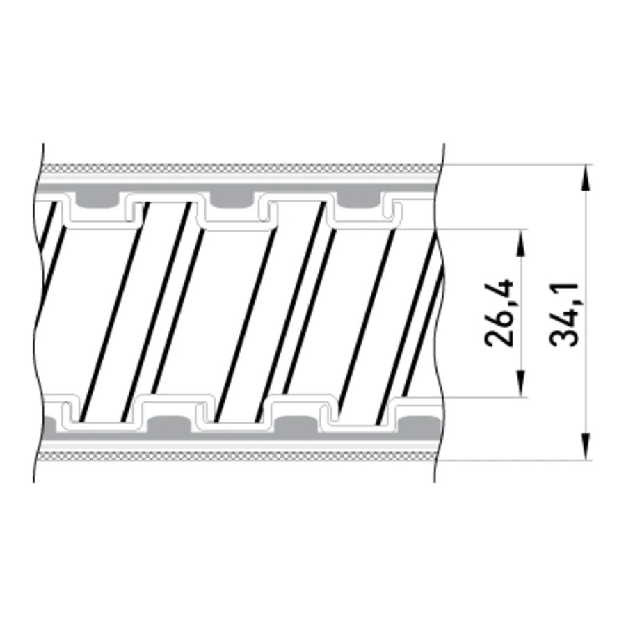 Металорукав e.met.sleeve.stand.proof.braid.25 ізольований, в металевій оплітці (50м)