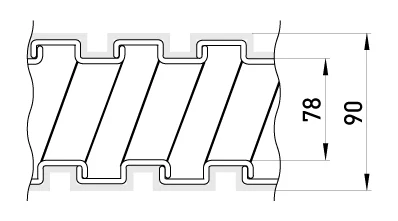 Металорукав e.met.sleeve.stand.proof.slfs.80 оцинкований, ізольований (10м) - габаритні розміри