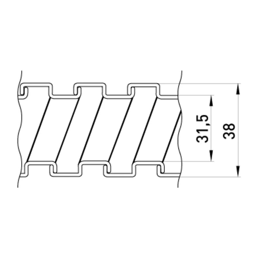 Металорукав e.met.sleeve.stand.sldx.32 оцинкований, сухий (25м)