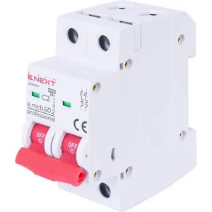 Модульний автоматичний вимикач e.mcb.pro.60.2.C 2 new, 2р, 2А, C, 6кА new