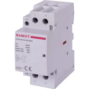 Модульний контактор e.mc.pro.2.40.2NO, 2р, 40А, 2NO, 220В