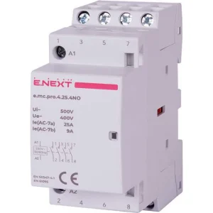 Модульний контактор e.mc.pro.4.25.4NO, 4р, 25А, 4NO, 220В