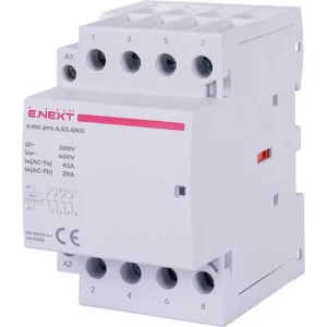 Модульний контактор e.mc.pro.4.63.4NO, 4р, 63А, 4NO, 220В