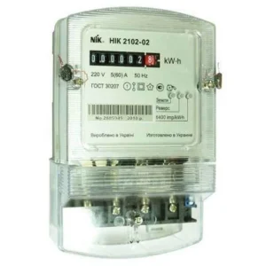 Однофазний лічильник НІК 2102-02 1,0 220В (5-60)А 6400 М2