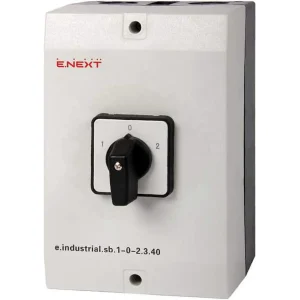 Пакетний перемикач в корпусі e.industrial.sb.1-0-2.3.40, 3р, 40А (1-0-2)