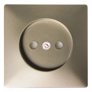 Панель e.lux.12211L.pn.nickel.hang для розетки без з/к, "нікель"  (в промоупаковці)
