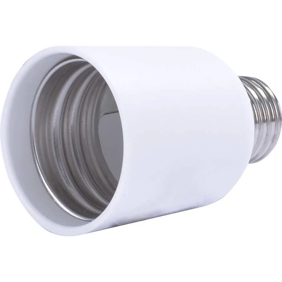 Перехідник e.lamp adapter.Е27/Е40.white, з патрону Е27 на Е40, пластиковий