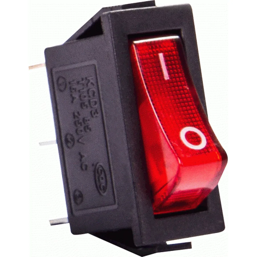 Перемикач клавішний e.switch.key.03, 3 pin, з індикацією