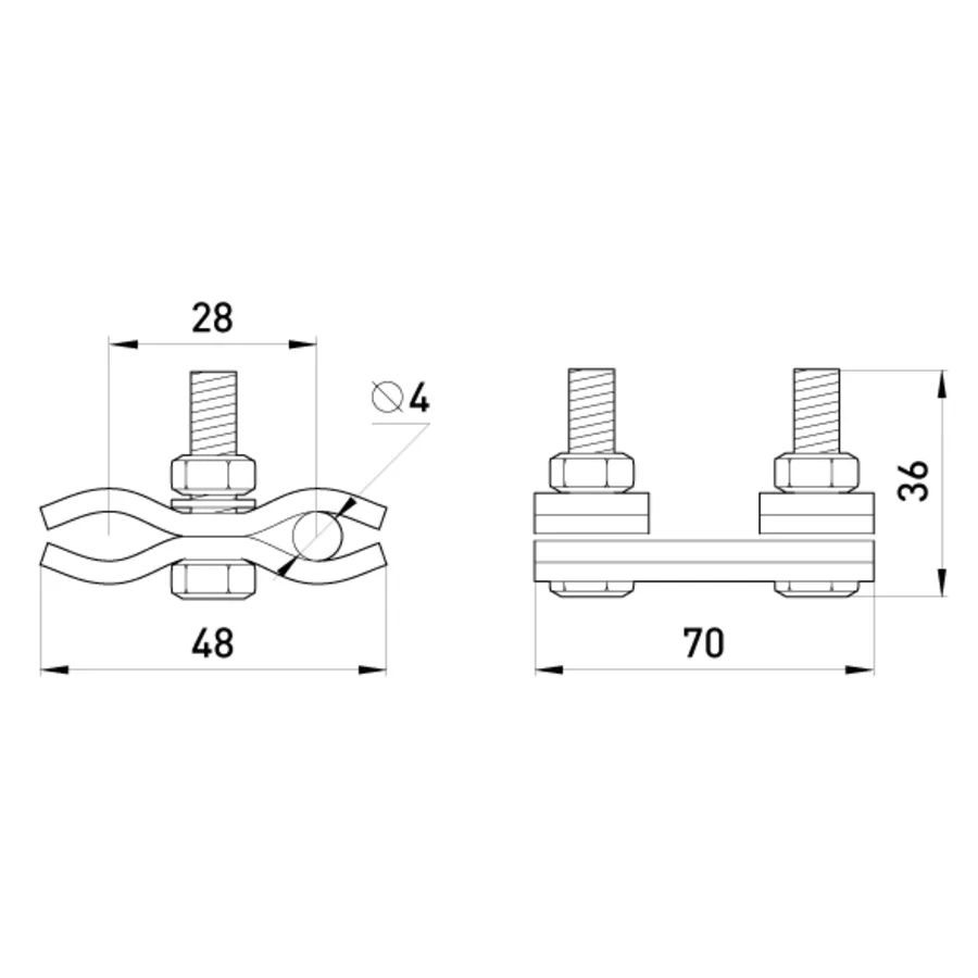 Плашковий затискач e.clamp.ps.1.1