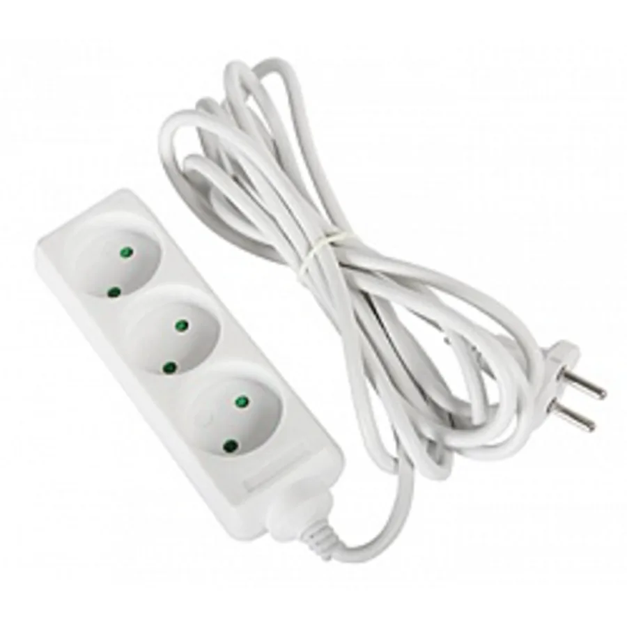 Подовжувач e.es.3.1.5.b 3 гнізда, 1.5м, без з/к, baby protect