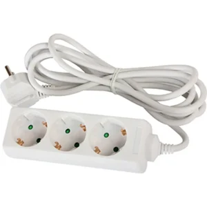 Подовжувач e.es.3.7.z.b 3 гнізда, 7м, з з/к, baby protect