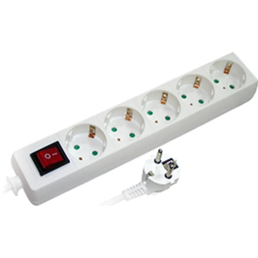 Подовжувач e.es.5.3.z.s.b 5 гнізд, 3м, з з/к, з вимикачем, baby protect