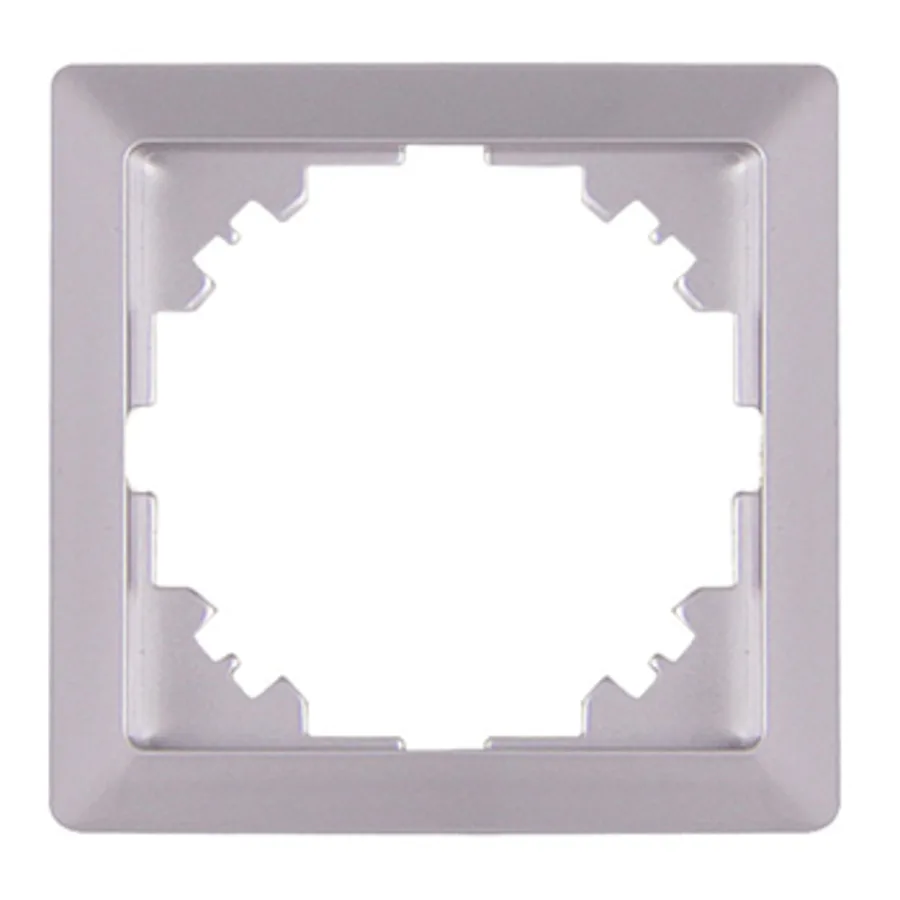 Рамка e.lux.10024L.1.fr.aluminium 1-містна, "алюміній"