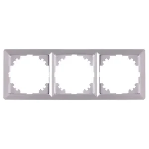 Рамка e.lux.10064L.3.fr.aluminium 3-містна, "алюміній"