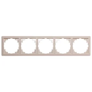 Рамка e.lux.10104L.5.fr.ivory.shrink 5-містна, "слонова кістка" (запаяна в п/е)