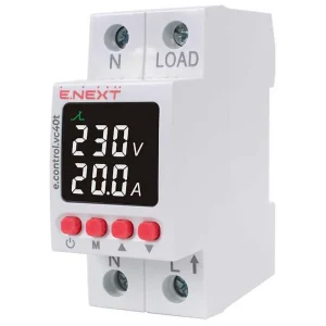 Реле контролю напруги та струму з термозахистом e.control.vc40t
