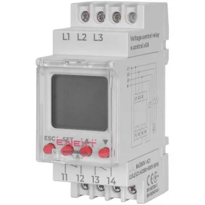 Реле контролю напруги трифазне цифрове e.control.v06