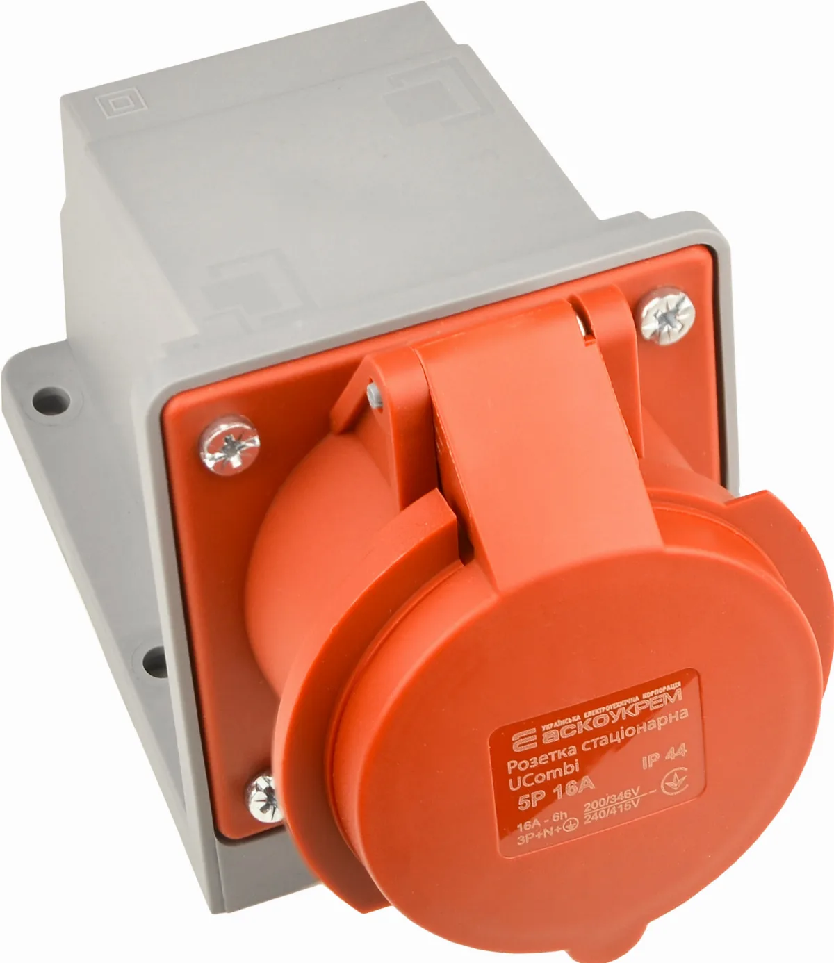 Розетка стаціонарна серії UСombi 5P 16A IP 44