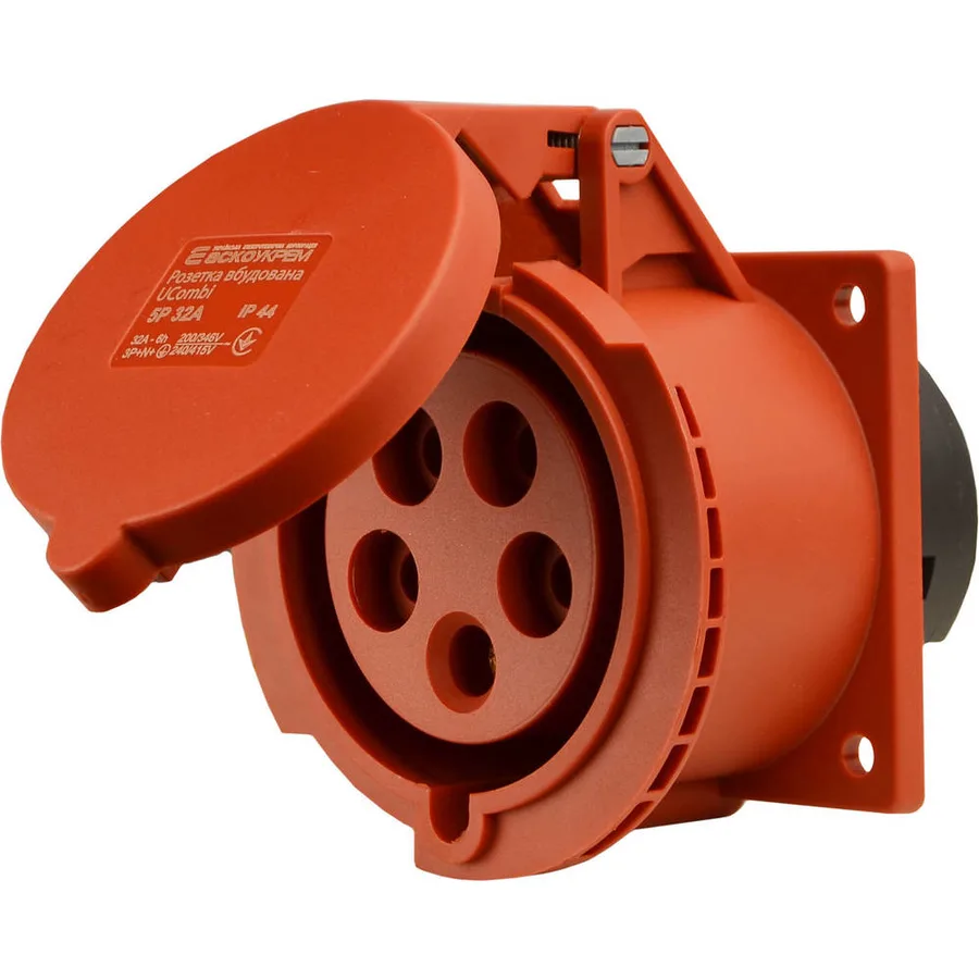 Розетка вбудована серії UCombi 5P 32A IP 44