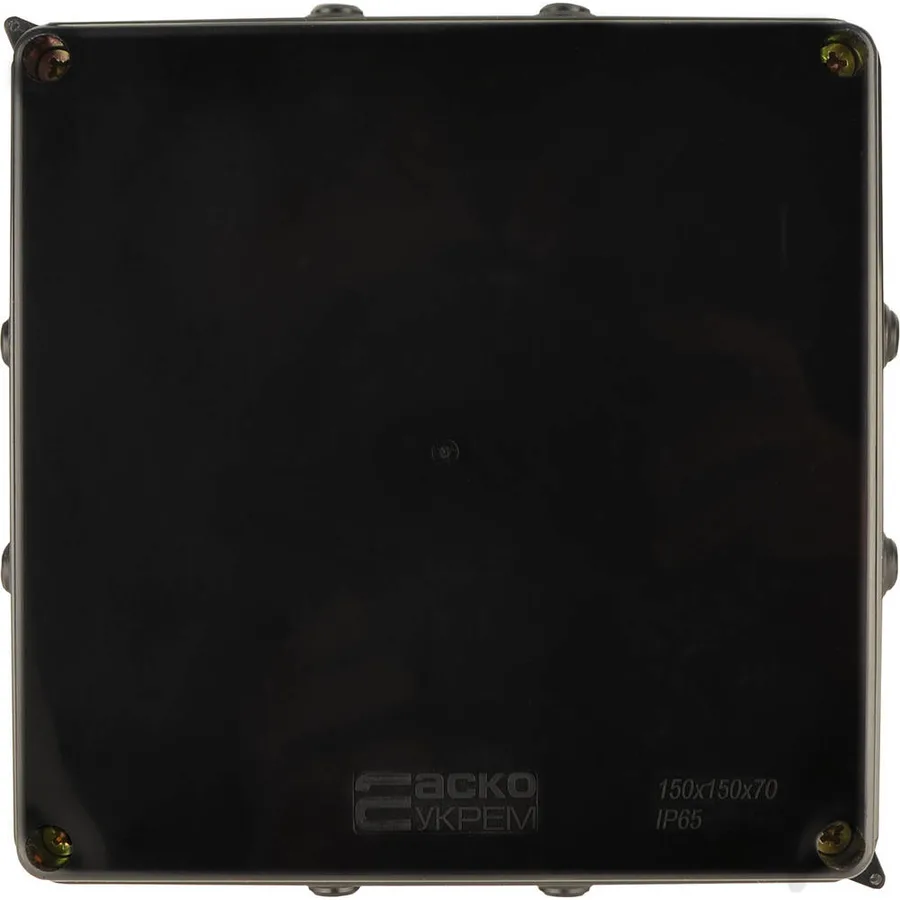 Розподільча коробка серії UAtmo Jet Black 150*150*70 (уп. 9шт)