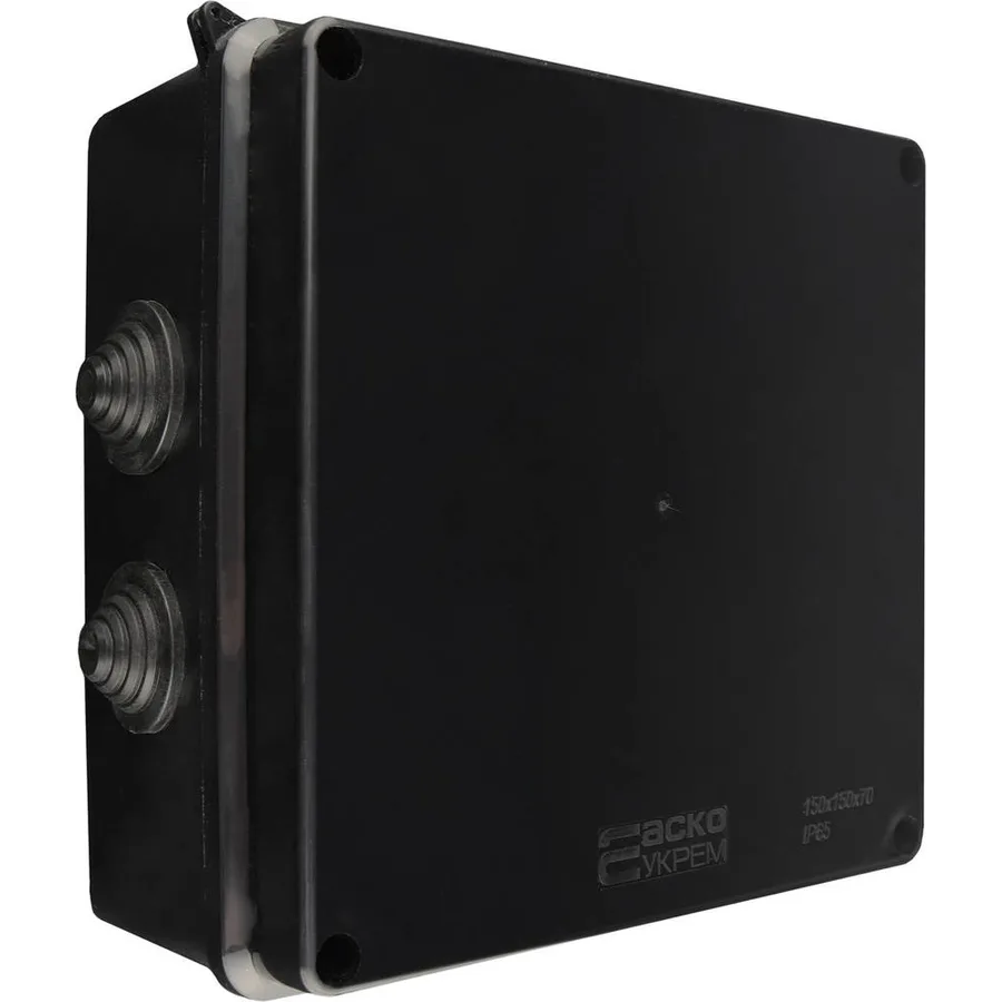 Розподільча коробка серії UAtmo Jet Black 150*150*70 (уп. 9шт)