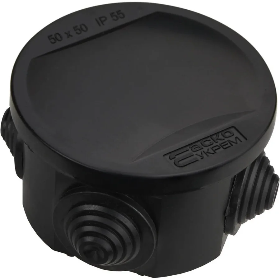 Розподільча коробка серії UAtmo Jet Black 50*50 (уп. 25шт)