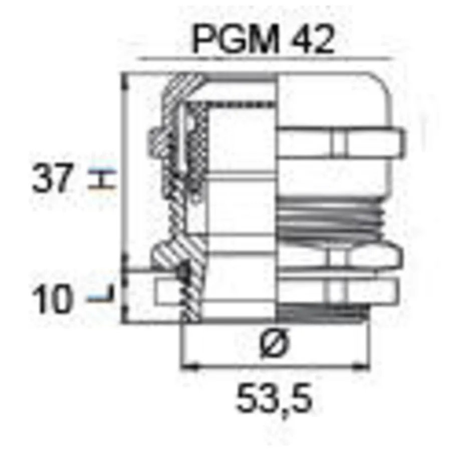 Сальник металевий PGM 42