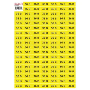 Самоклеюча наліпка "36В"  e.sticker.voltage.36.1 (40х20мм) 102 шт/аркуш