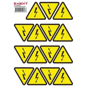 Самоклеюча наліпка "Блискавка"  e.sticker.lightning.100 (100х100х100мм) 12 шт/аркуш