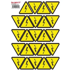 Самоклеюча наліпка "Блискавка"  e.sticker.lightning.85 (85х85х85мм) 20 шт/аркуш