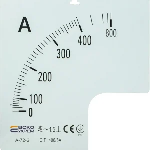 Шкала  400/5А к А-72-6
