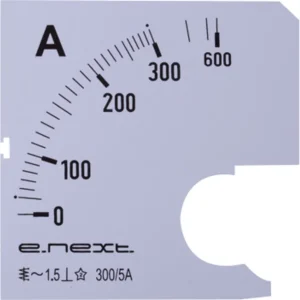 Шкала до амперметра щитового e.meter72.a300.scale АС 300А 72х72мм