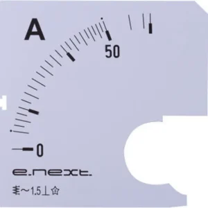 Шкала до амперметра щитового e.meter72.a50.scale АС 50А 72х72мм