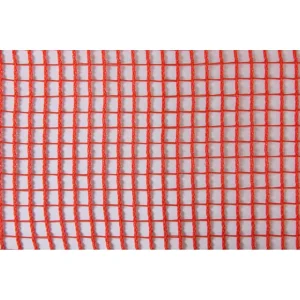 Сітка захисна 110 г/кв.м., 1,9х50 м, ячейка7 х7мм, HDPE.orange