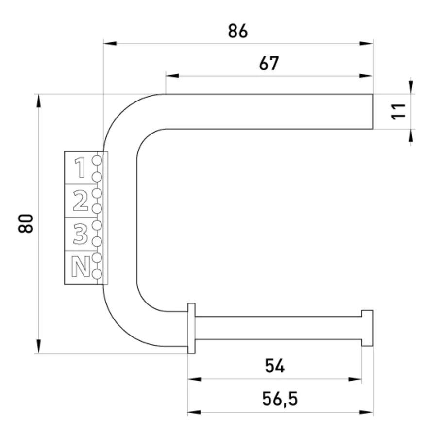 Скоба заземлення e.bracket.earth.35