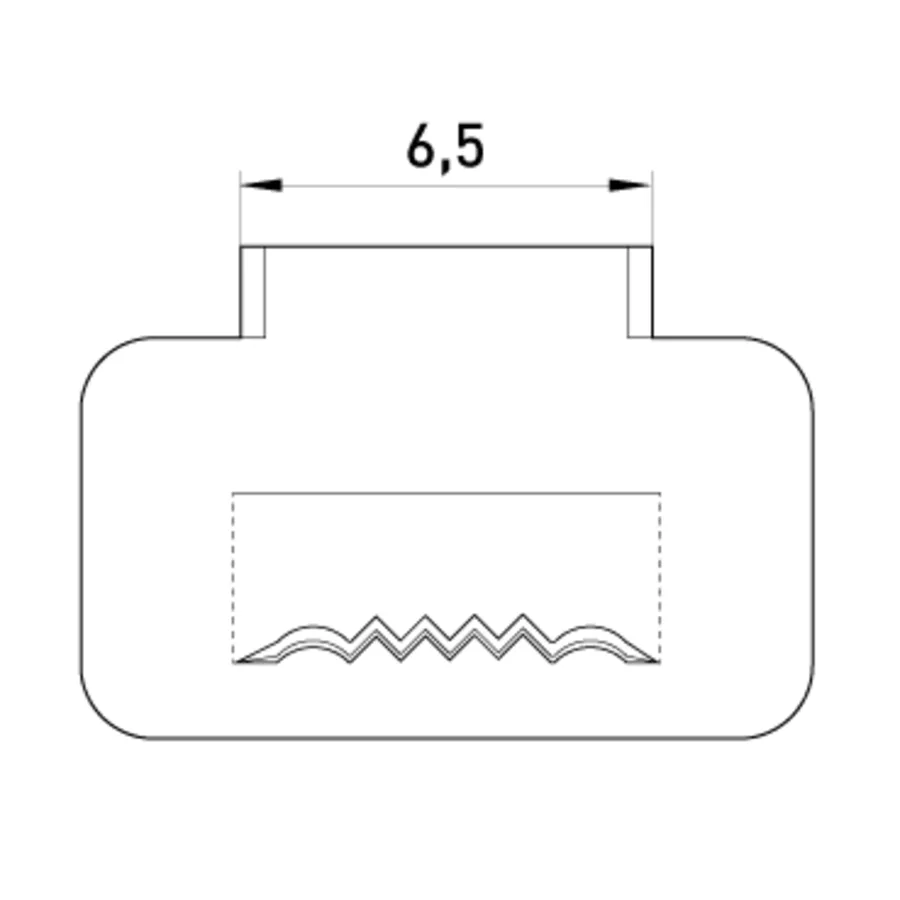 Сталева скріпа e.steel.fastener.pro.6,5