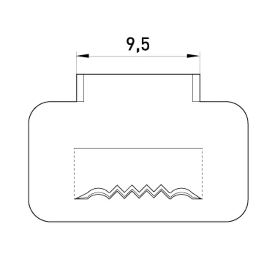 Сталева скріпа e.steel.fastener.pro.9,5