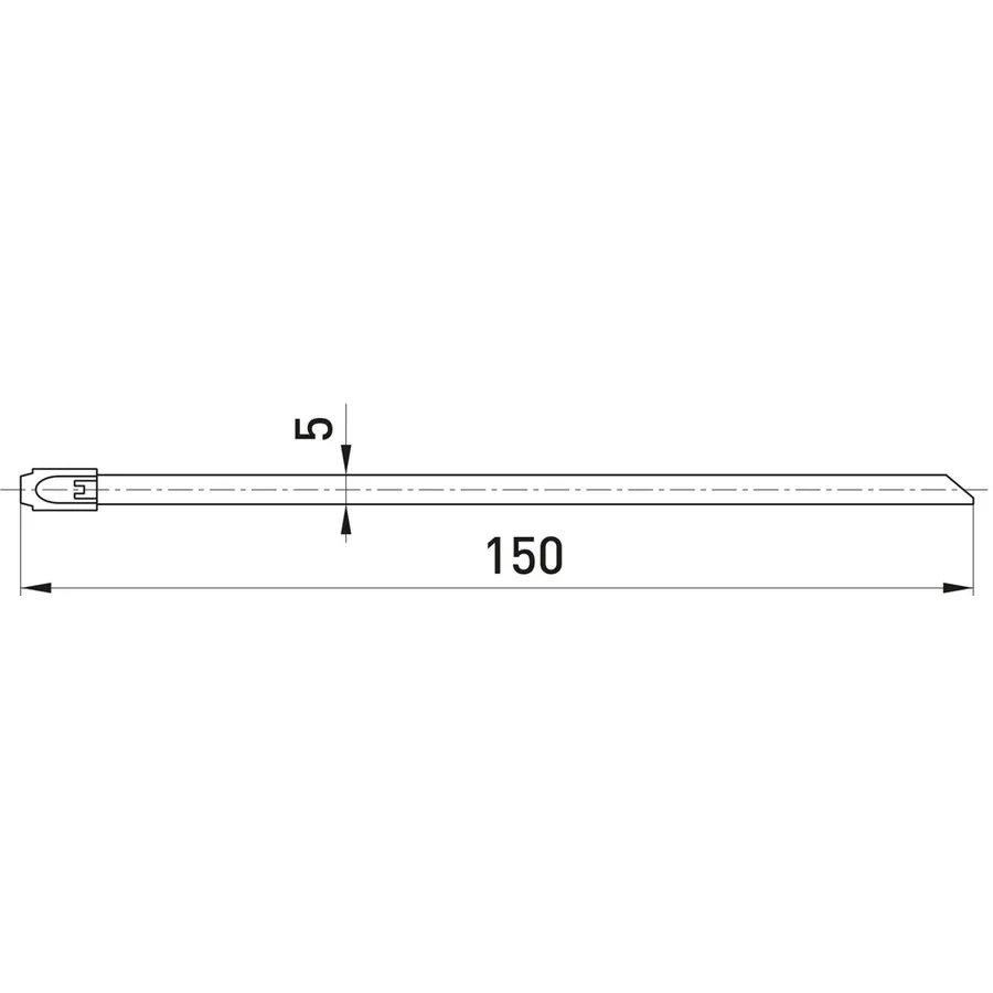 Стяжка кабельна металева покрита PPA e.steel.tie.ppa.5.150, 150мм