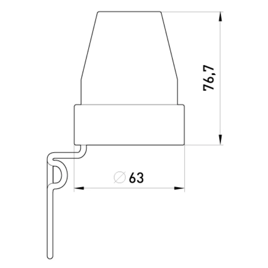 Сутінкове реле e.sensor.light-control.302.white(білий), 10А, IP44