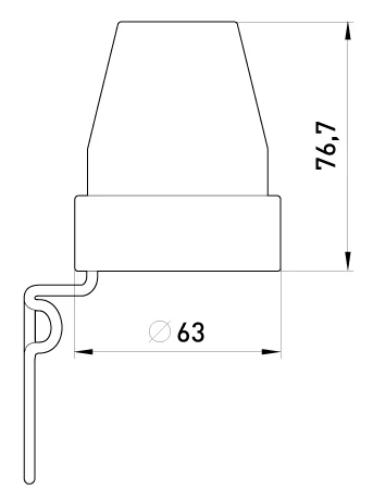 Сутінкове реле e.sensor.light-control.302.white(білий), 10А, IP44 - габаритні розміри