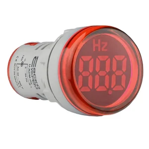 Світлосигнальна арматура з індикатором частоти серії U-ADM-Hz 22мм, кругла, червона