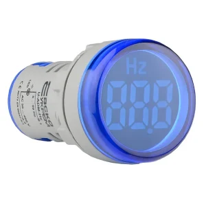 Світлосигнальна арматура з індикатором частоти серії U-ADM-Hz 22мм, кругла, синя