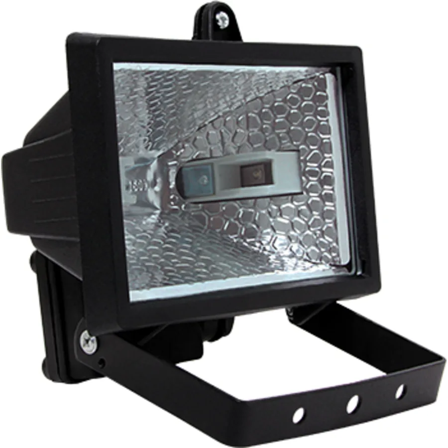 Світильник e.halogen.500.black 500Вт, чорний прожектор