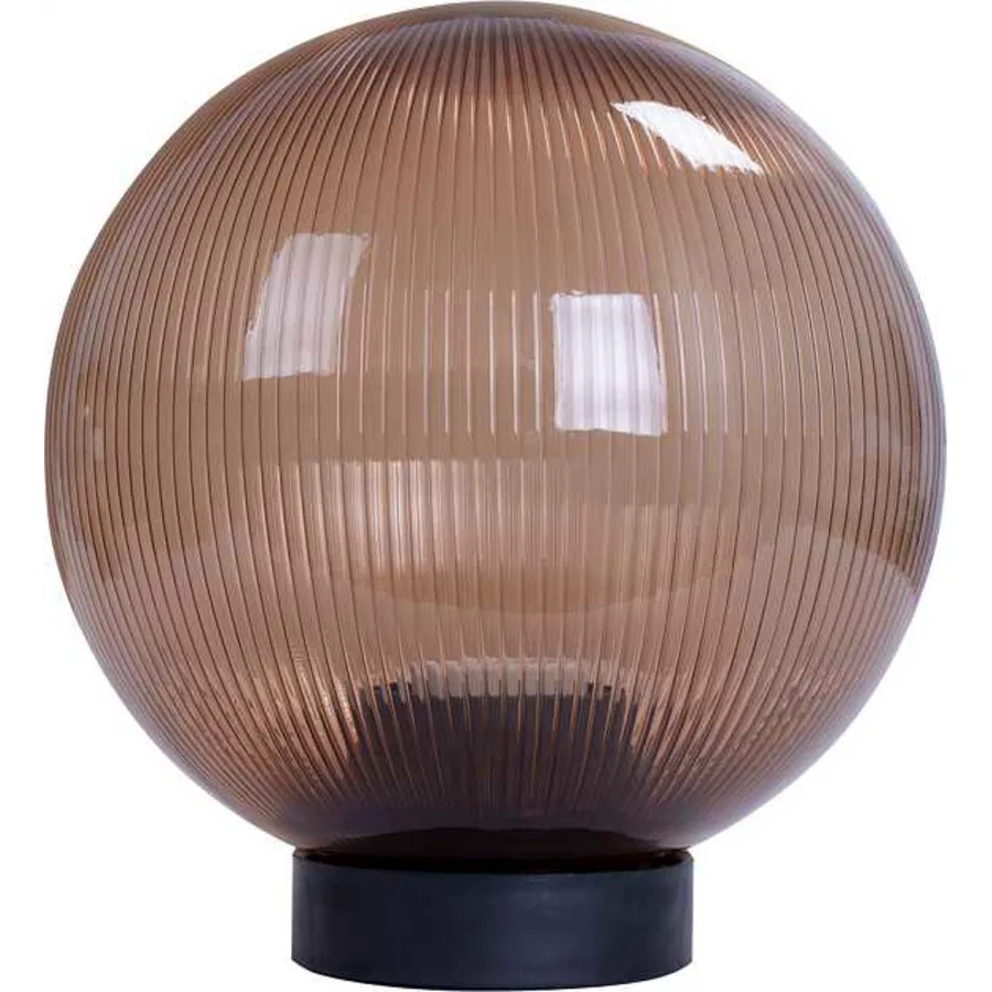 Світильник e.street.light.200.bronze.pr.ua типу "Куля" бронза призма, Е27