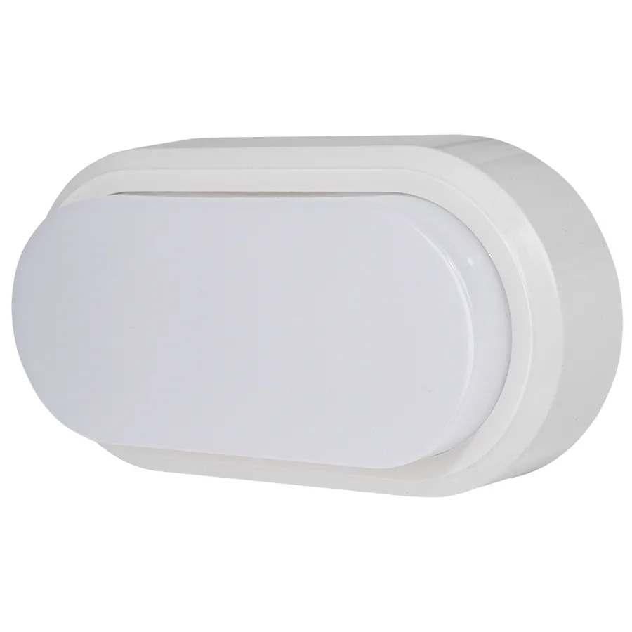 Світильник світлодіодний вологозахищений e.LED.oval.12.4500.white, 12Вт, 4500К, IP54, білий