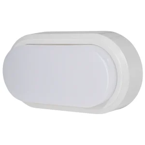 Світильник світлодіодний вологозахищений e.LED.oval.8.4500.white, 8Вт, 4500К, IP54, білий