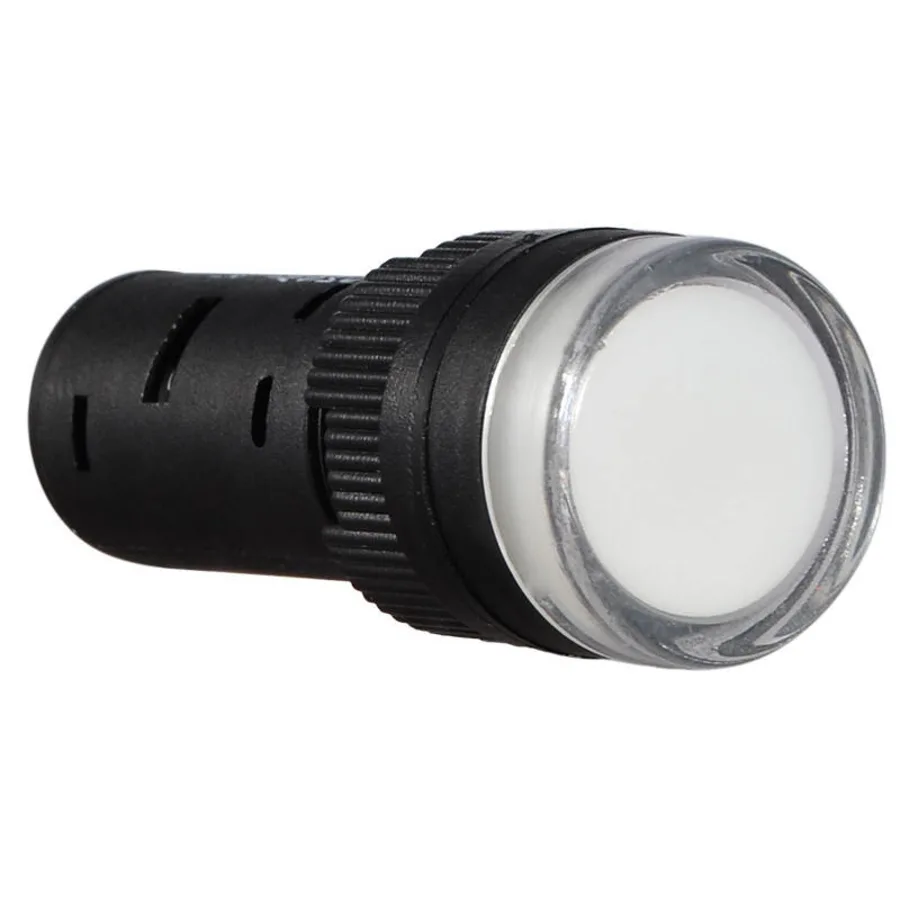 Сигнальна арматура AD16-16DS біла 24V АC/DC